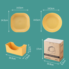 Load image into Gallery viewer, (5+1 Set) Home Dining Kitchen Small Plates Home Furnishing Bones Square Plate Disc Home Daily Use Snack Tray
