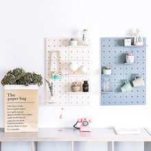 Load image into Gallery viewer, Wall Plastic Decorative Grid Wire Board DIY Convenient Pegboard Wall Mount Display Wall Organization Storage Wall Shelf

