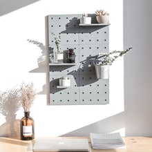 Load image into Gallery viewer, Wall Plastic Decorative Grid Wire Board DIY Convenient Pegboard Wall Mount Display Wall Organization Storage Wall Shelf
