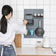 Load image into Gallery viewer, Wall Plastic Decorative Grid Wire Board DIY Convenient Pegboard Wall Mount Display Wall Organization Storage Wall Shelf
