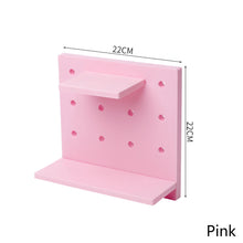 Load image into Gallery viewer, Wall Plastic Decorative Grid Wire Board DIY Convenient Pegboard Wall Mount Display Wall Organization Storage Wall Shelf
