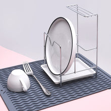 Load image into Gallery viewer, Silicone Drain Mat Dish Draining Mat Drainer Pad Heat Resistant Multifunctional Drying Mat Kitchen Table Placemat
