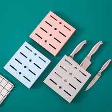 Load image into Gallery viewer, Kitchen Knife Holder Wall-mounted Knife Storage Rack Kitchen Utensils Plastic Hole Free Household Kitchen Knife Holder
