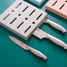 Load image into Gallery viewer, Kitchen Knife Holder Wall-mounted Knife Storage Rack Kitchen Utensils Plastic Hole Free Household Kitchen Knife Holder
