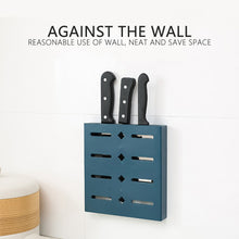 Load image into Gallery viewer, Kitchen Knife Holder Wall-mounted Knife Storage Rack Kitchen Utensils Plastic Hole Free Household Kitchen Knife Holder

