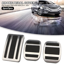 Load image into Gallery viewer, 2Pcs/3Pcs Car Gas Brake Pedals Cover Drill Steel Non-Slip Accelerator Overlay For Peugeot 3008 5008 4008 2014 - 2021

