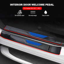 Load image into Gallery viewer, 4Pcs/Set Stainless Steel Threshold Bar Welcome Pedal Car Out Door Modification Accessories Supplies For Honda CRV 2017 - 2021
