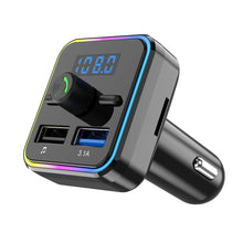 Load image into Gallery viewer, Dual USB Smart Fast Charger TF U Disk Bluetooth-compatible 5.0 FM Transmitter Car MP3 Player Wireless Handsfree Audio Receiver
