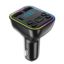 Load image into Gallery viewer, Dual USB Smart Fast Charger Bluetooth-compatible 5.0 Transmitter Ambient Light Car MP3 Player Wireless Handsfree Audio Receiver
