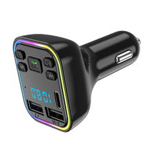 Load image into Gallery viewer, Dual USB Smart Fast Charger Bluetooth-compatible 5.0 Transmitter Ambient Light Car MP3 Player Wireless Handsfree Audio Receiver

