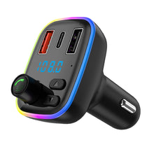 Load image into Gallery viewer, QC3.0 QC4.0 Smart Fast Charger Auto Bluetooth 5.0 FM Transmitter Handsfree Audio Receiver Wireless MP3 Music Player
