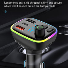 Load image into Gallery viewer, QC3.0 QC4.0 Smart Fast Charger Auto Bluetooth 5.0 FM Transmitter Handsfree Audio Receiver Wireless MP3 Music Player

