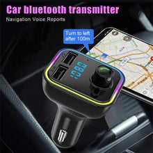 Load image into Gallery viewer, TF U Disk Read Wireless MP3 Music Player Handsfree Audio Receiver Auto Bluetooth 5.0 FM Transmitter Smart Fast Charger
