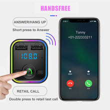 Load image into Gallery viewer, TF U Disk Read Wireless MP3 Music Player Handsfree Audio Receiver Auto Bluetooth 5.0 FM Transmitter Smart Fast Charger
