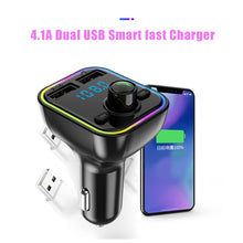 Load image into Gallery viewer, TF U Disk Read Wireless MP3 Music Player Handsfree Audio Receiver Auto Bluetooth 5.0 FM Transmitter Smart Fast Charger

