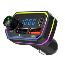 Load image into Gallery viewer, Type-C QC3.0 MP3 Music Player Dual USB Smart Fast Charger Handsfree Audio Receiver Auto Wireless Bluetooth 5.0 FM Transmitter
