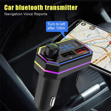 Load image into Gallery viewer, Type-C QC3.0 MP3 Music Player Dual USB Smart Fast Charger Handsfree Audio Receiver Auto Wireless Bluetooth 5.0 FM Transmitter
