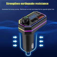Load image into Gallery viewer, Type-C QC3.0 MP3 Music Player Dual USB Smart Fast Charger Handsfree Audio Receiver Auto Wireless Bluetooth 5.0 FM Transmitter

