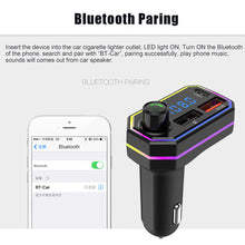 Load image into Gallery viewer, Type-C QC3.0 MP3 Music Player Dual USB Smart Fast Charger Handsfree Audio Receiver Auto Wireless Bluetooth 5.0 FM Transmitter
