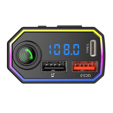 Load image into Gallery viewer, Type-C QC3.0 MP3 Music Player Dual USB Smart Fast Charger Handsfree Audio Receiver Auto Wireless Bluetooth 5.0 FM Transmitter
