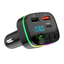 Load image into Gallery viewer, Auto Fast Charger MP3 Music Player Navigation Voice Reports Handsfree Audio Receiver Wireless Bluetooth 5.0 FM Transmitter
