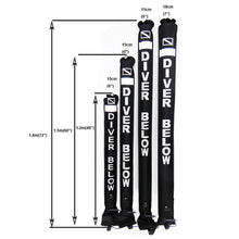 Load image into Gallery viewer, SMB 1.2M/1.5M/1.8M Scuba Diving Inflatable Buoy Visibility Safety Scuba Diving SMB Surface Signal Marker Buoy Accessory
