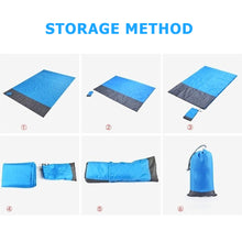 Load image into Gallery viewer, 2x2.1m Portable Waterproof Pocket Beach Blanket Folding Camping Mat Mattress Lightweight Mat Outdoor Picnic Mat Sand Beach Mat
