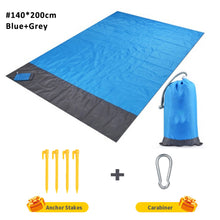 Load image into Gallery viewer, 2x2.1m Portable Waterproof Pocket Beach Blanket Folding Camping Mat Mattress Lightweight Mat Outdoor Picnic Mat Sand Beach Mat
