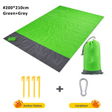 Load image into Gallery viewer, 2x2.1m Portable Waterproof Pocket Beach Blanket Folding Camping Mat Mattress Lightweight Mat Outdoor Picnic Mat Sand Beach Mat
