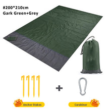 Load image into Gallery viewer, 2x2.1m Portable Waterproof Pocket Beach Blanket Folding Camping Mat Mattress Lightweight Mat Outdoor Picnic Mat Sand Beach Mat
