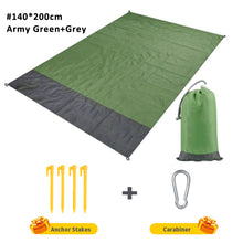 Load image into Gallery viewer, 2x2.1m Portable Waterproof Pocket Beach Blanket Folding Camping Mat Mattress Lightweight Mat Outdoor Picnic Mat Sand Beach Mat
