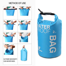 Load image into Gallery viewer, 2L Waterproof Dry Bag Pack Sack Swimming Rafting Kayaking River Trekking Floating Sailing Canoing Boating Water Bag
