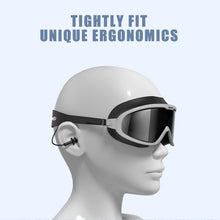 Load image into Gallery viewer, Swimming Goggles Adults Waterproof Large Frame Swim Diving Mask Eyewear UV Anti Fog Adjustable Pool Glasses
