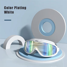 Load image into Gallery viewer, Swimming Goggles Adults Waterproof Large Frame Swim Diving Mask Eyewear UV Anti Fog Adjustable Pool Glasses
