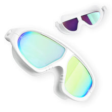 Load image into Gallery viewer, Swimming Goggles Adults Waterproof Large Frame Swim Diving Mask UV Anti Fog Adjustable Pool Glasses With Silicone Ear Plugs
