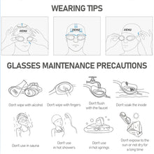 Load image into Gallery viewer, Swimming Goggles Adults Waterproof Large Frame Swim Diving Mask UV Anti Fog Adjustable Pool Glasses With Silicone Ear Plugs
