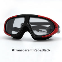 Load image into Gallery viewer, Swimming Goggles Adults Waterproof Large Frame Swim Diving Mask UV Anti Fog Adjustable Pool Glasses With Silicone Ear Plugs
