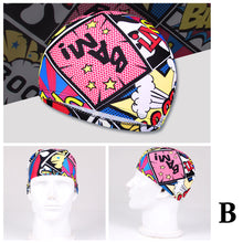 Load image into Gallery viewer, 1PC High Elastic Swimming Cap Men Women Free Size Printed Long Hair Sports Swim Pool Hat Nylon Turban
