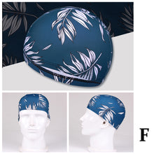 Load image into Gallery viewer, 1PC High Elastic Swimming Cap Men Women Free Size Printed Long Hair Sports Swim Pool Hat Nylon Turban
