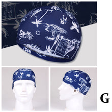 Load image into Gallery viewer, 1PC High Elastic Swimming Cap Men Women Free Size Printed Long Hair Sports Swim Pool Hat Nylon Turban
