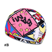 Load image into Gallery viewer, 1PC High Elastic Swimming Cap Men Women Free Size Printed Long Hair Sports Swim Pool Hat Nylon Turban
