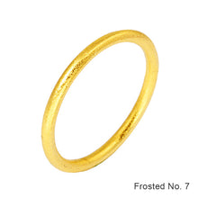 Load image into Gallery viewer, Sha Jin Finger Ring Female Copper Gold Plated Extremely Fine Smooth Frosted Small Plain Ring Couples Set Trend Women Tail Ring
