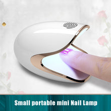 Load image into Gallery viewer, Mini 6W Portable Home Use Nail Lamp Portable UV/LED Dryer 3 Lamp Beads for Drying Polish Glue Nail Gel Manicure Tools
