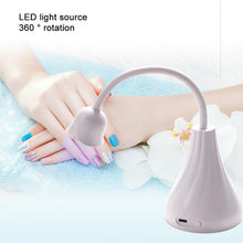 Load image into Gallery viewer, Rechargeable Mini Nail Art Nail Lamp Dryer Machine 16W Portable UV Nail Lamp Light Curing Polish Glue Portable Nail Art Lamp
