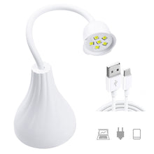 Load image into Gallery viewer, Rechargeable Mini Nail Art Nail Lamp Dryer Machine 16W Portable UV Nail Lamp Light Curing Polish Glue Portable Nail Art Lamp
