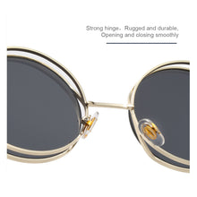 Load image into Gallery viewer, Fashion Round Hollowed-out Personality Frame Sunglasses Hip Hop Punk Sunglasses Metal Sun Glasses Women Men Ladies Accessories
