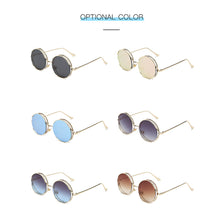 Load image into Gallery viewer, Fashion Round Hollowed-out Personality Frame Sunglasses Hip Hop Punk Sunglasses Metal Sun Glasses Women Men Ladies Accessories

