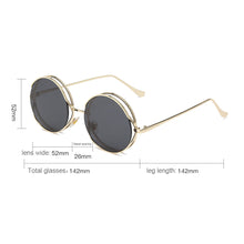 Load image into Gallery viewer, Fashion Round Hollowed-out Personality Frame Sunglasses Hip Hop Punk Sunglasses Metal Sun Glasses Women Men Ladies Accessories
