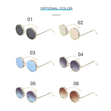 Load image into Gallery viewer, Fashion Round Hollowed-out Personality Frame Sunglasses Hip Hop Punk Sunglasses Metal Sun Glasses Women Men Ladies Accessories
