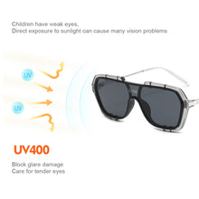 Load image into Gallery viewer, Fashion Large Frame Children Conjoined Kids Sunglasses Personality Fashion Sunglasses Boy Girls Trendy Sun Glasses
